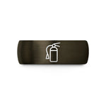 step bevel tungsten band – gunmetal & black tungsten fire extinguisher wedding band