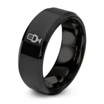 comfortable fit tungsten rings – black tungsten studio condenser microphone ring