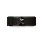 tungsten carbide ring him – black tungsten trumpet player marching wedding band