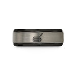 tungsten wedding bands him – black & grey tungsten tremolo bridge arm wedding band