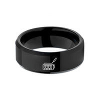 comfort fit rings him – black tungsten tremolo bridge arm wedding band