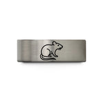 engraved tungsten ring her – black & blue & grey tungsten rat wedding band