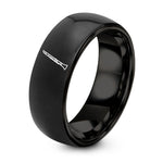 Tungsten Rings for Women – black tungsten clarinet ring