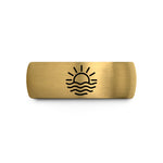tungsten engagement ring her – gold & silver tungsten sun waves wedding band