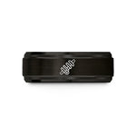 women's tungsten carbide ring – black tungsten crankshaft wedding band