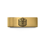 women’s tungsten promise ring – gold tungsten pancake stack syrup wedding band