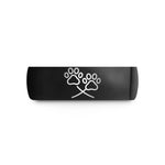 black tungsten ring her – black tungsten double trail wedding band