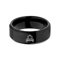 engraved her tungsten ring – black tungsten solid axle pumpkin wedding band
