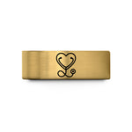 wide tungsten rings her – gold tungsten stethoscope heart wedding band