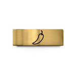 tungsten ring for her – gold tungsten chili pepper wedding band