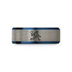 silver tungsten ring her – blue & silver tungsten squash lunge wedding band