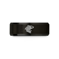 gunmetal tungsten ring her – black tungsten celtic salmon knot wedding band