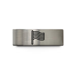 custom engraved rings him – gold & blue & silver tungsten rainbow flag wedding band