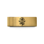 tungsten bands for couples – gold tungsten botanical flower wedding band