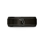 wedding rings for couples – black tungsten florida wedding band