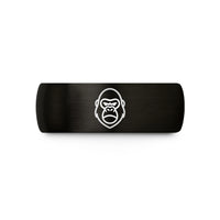 his and hers wedding bands – black tungsten gorilla wedding band