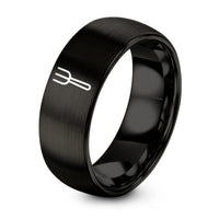 Tungsten Rings His And Hers Set – black tungsten bbq fork ring