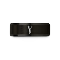 engraved tungsten wedding bands – black tungsten bbq fork wedding band