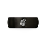 matching couple rings set – black tungsten werewolf howl wedding band