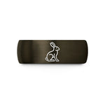 tungsten carbide men rings – gunmetal & black tungsten ostara hare wedding band