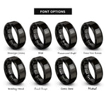 font options for inside engraving on black ulam prime spiral rings