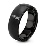 Unique Birthday Gifts for Her – black tungsten big ben stamp ring