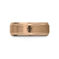 best presents for guys – rose gold tungsten muhindi corn wedding band