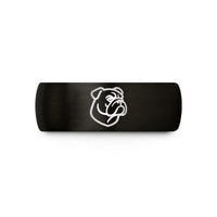 presents for him birthday – black & rose gold tungsten bulldog wedding band