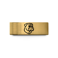 men’s tungsten rings present – gold tungsten bulldog wedding band
