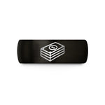 cool presents for him – black tungsten cash stack wedding band