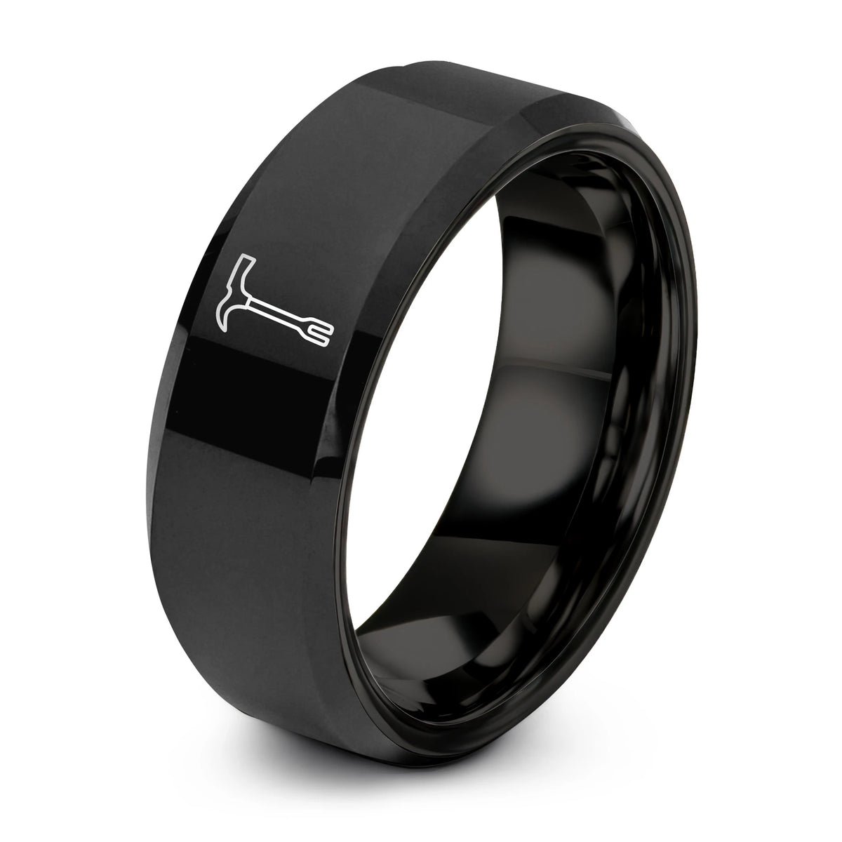 Unique Birthday Gifts for Men – black tungsten halligan bar ring