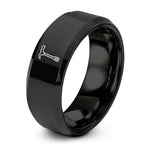 Unique Birthday Gifts for Men – black tungsten halligan bar ring