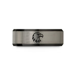 presents ideas for her – black & gray tungsten eagle wedding band