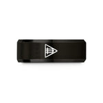 special presents for her – black tungsten chord diagram wedding band