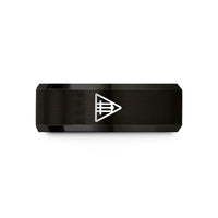 special presents for her – black tungsten chord diagram wedding band