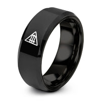 best rings for her – black tungsten chord diagram ring