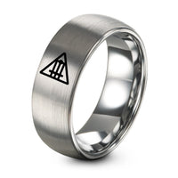 Unique Birthday Gifts for Women Friends – silver tungsten chord diagram ring