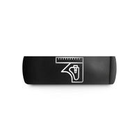 personalized rings for her – black tungsten combination square wedding band