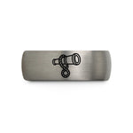 special presents for her – black & blue & gray tungsten spyglass telescope rope wedding band
