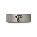 special presents for her – blue & gray tungsten spyglass telescope rope wedding band