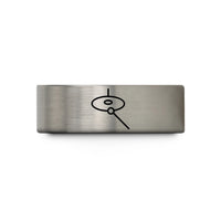 creative present ideas her – gold & silver tungsten suspended cymbal mallet wedding band