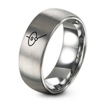 Unique Birthday Gifts for Women – gray tungsten suspended cymbal mallet ring