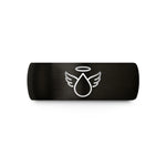 special birthday present ideas – black tungsten teardrop wings halo wedding band