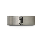custom wedding band set – black & blue & grey tungsten paddleboard paddle wedding band