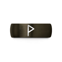 unisex tungsten wedding band – gunmetal & black tungsten wunjo wedding band