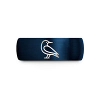 custom wedding bands men – blue tungsten tern wedding band