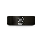 custom rings for her – black tungsten trail arrow wedding band