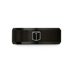 unique couple accessories – black tungsten cajon wedding band