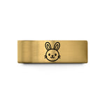 birthday presents for dad – gold tungsten easter bunny face wedding band