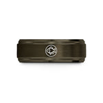 birthday presents for him – gunmetal & gold tungsten gold wedding band